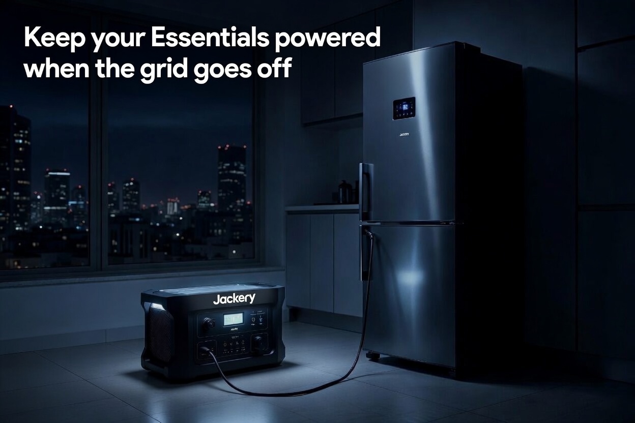 When the grid goes off, keep your fridge powered with Jackery