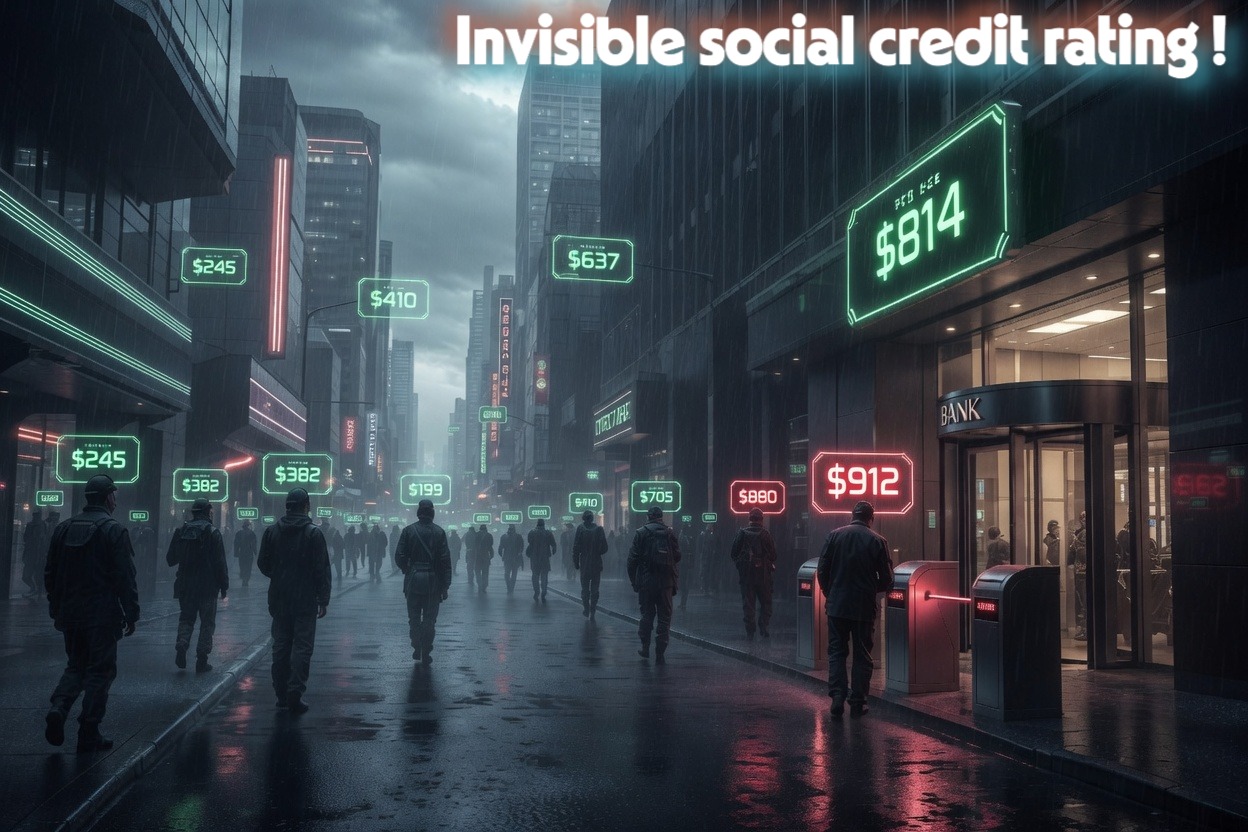 Invisible Social Credit Rating System