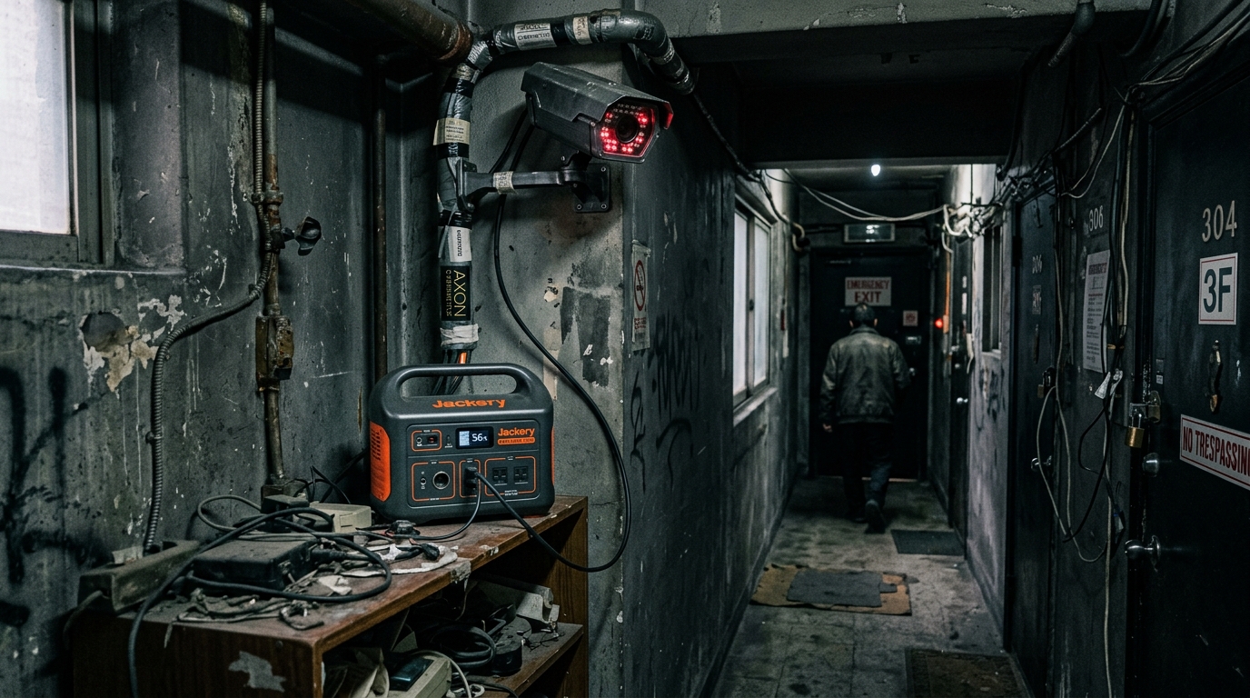 How to power security cameras without electricity using a solar generator.