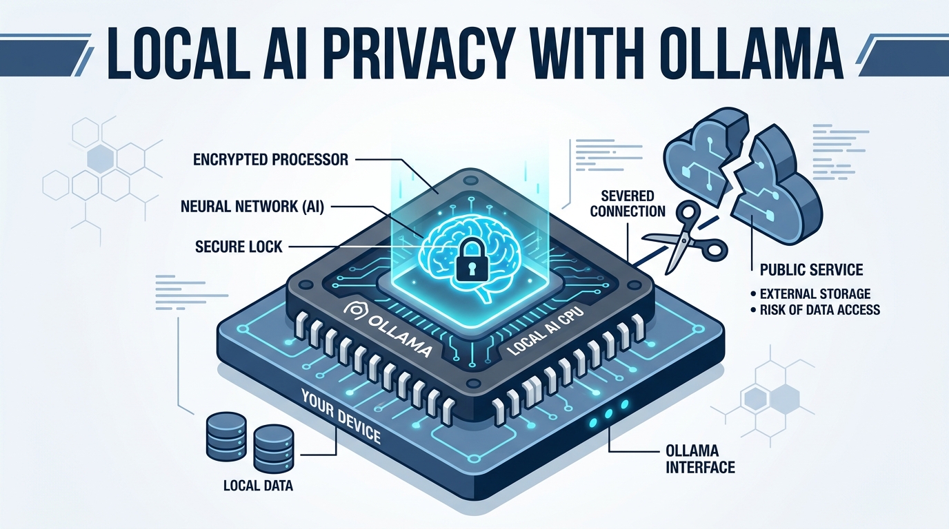 Running local AI with Ollama to prevent data harvesting from cloud LLMs