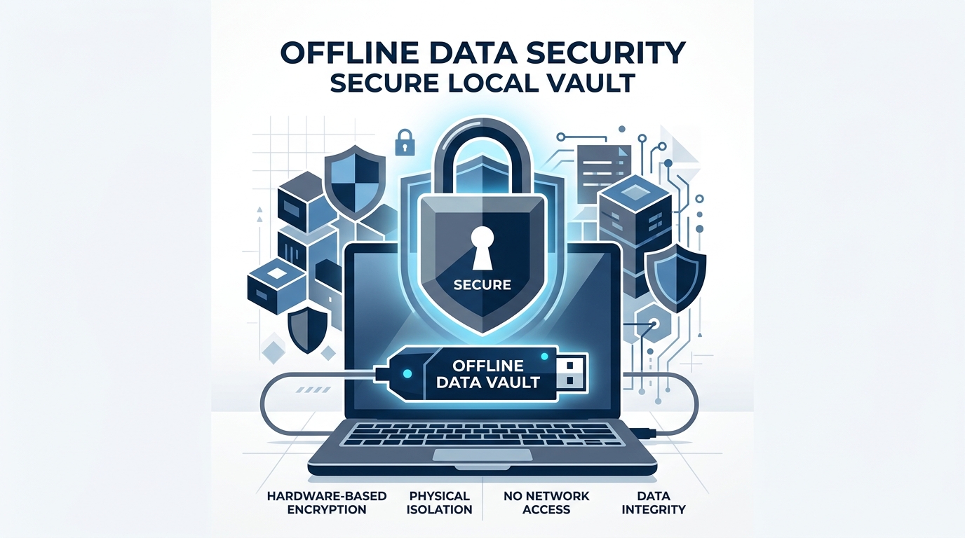KeePassXC offline encrypted database on a secure USB drive for maximum digital privacy